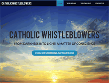 Tablet Screenshot of catholicwhistleblowers.com
